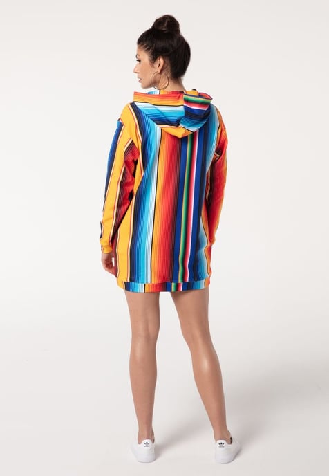 "Mexican Stripes" Oversize Hoodie-Kleid - Image 3