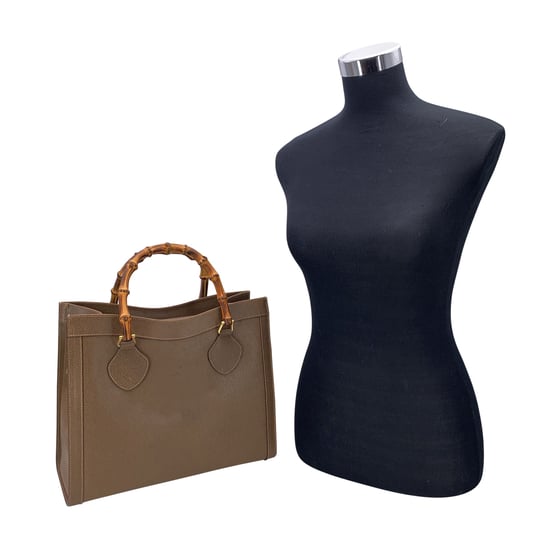 Gucci Vintage Ledertasche Diana Bamboo - Image 2