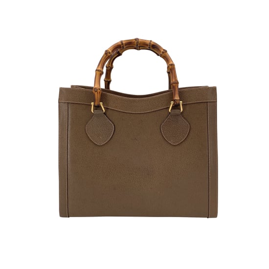 Gucci Vintage Ledertasche Diana Bamboo - Image 3
