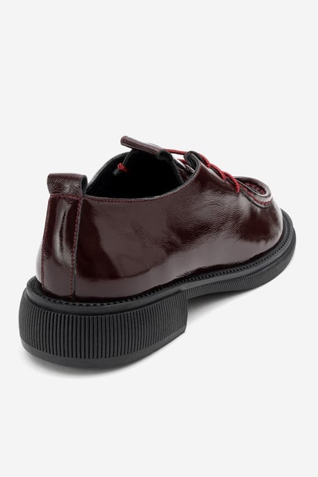 Band Leder Schnürung Loafer Damen - Image 5