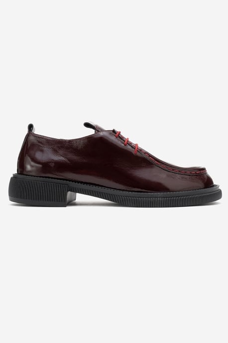 Band Leder Schnürung Loafer Damen - Image 6