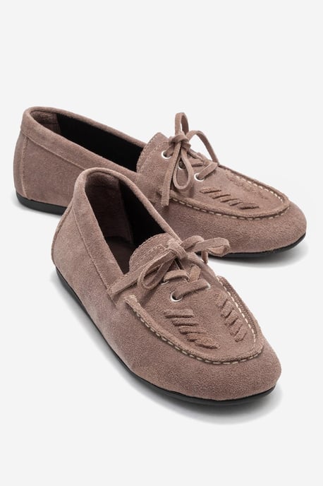 Lorven Leder Schnürung Loafer Damen - Image 2