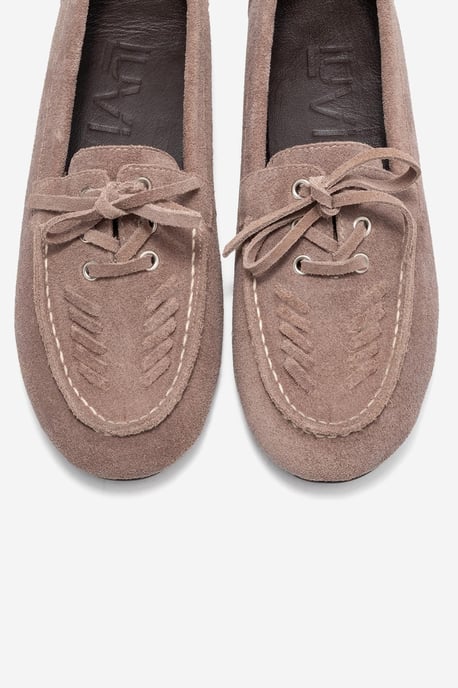 Lorven Leder Schnürung Loafer Damen - Image 3