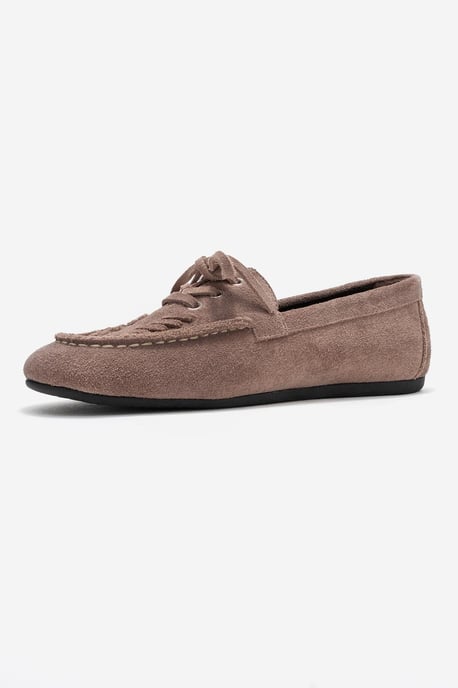 Lorven Leder Schnürung Loafer Damen - Image 4
