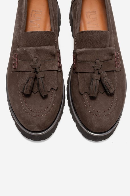 Poen Leder Quaste Loafer Damen - Image 3