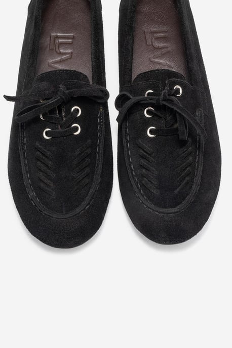 Lorven Leder Schnürung Loafer Damen - Image 3