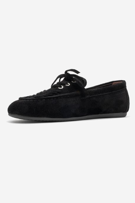 Lorven Leder Schnürung Loafer Damen - Image 4