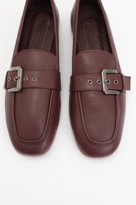 Jade Leder Flach Loafer Damen - Image 2