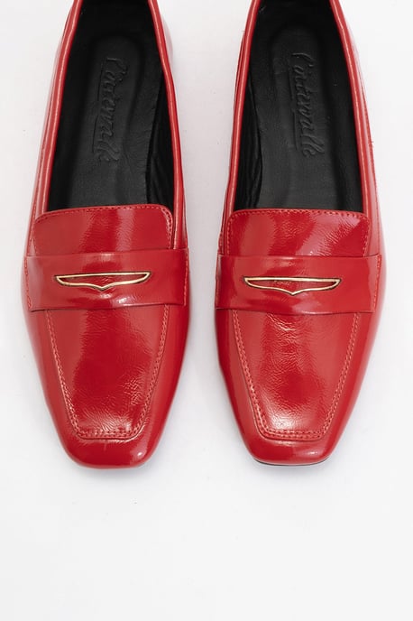 Iridessa Leder Flach Loafer Damen - Image 2