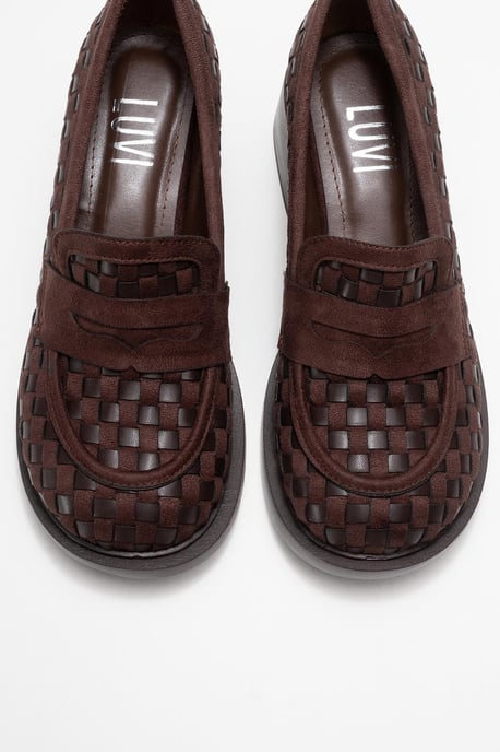 Marlon Gewebt Blockabsatz Loafer Damen - Image 3