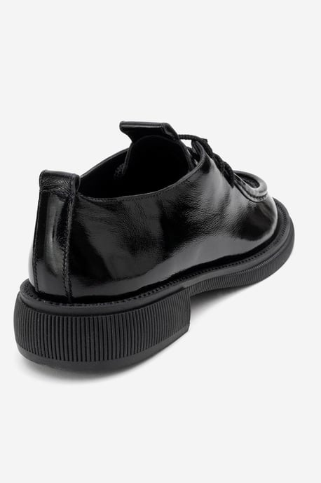 Band Leder Schnürung Loafer Damen - Image 5