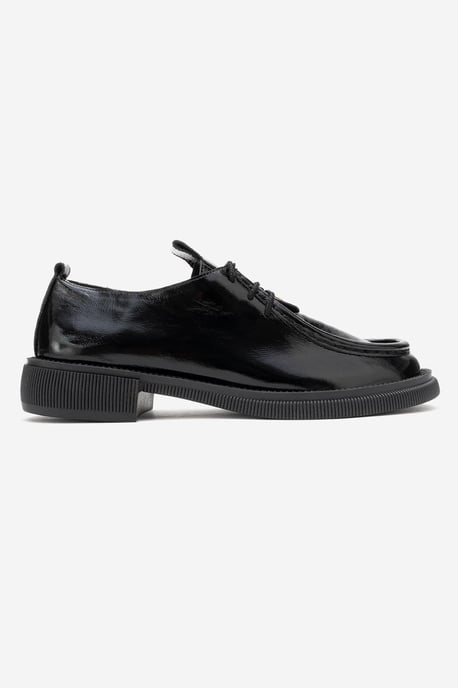 Band Leder Schnürung Loafer Damen - Image 6