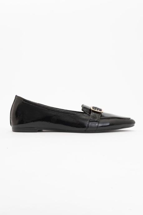 Zarina Spitze Zehenpartie Leder Flache Schuhe Damen - Image 2