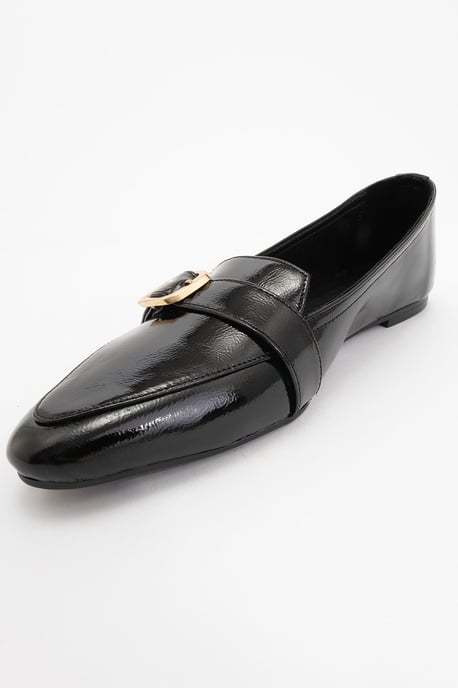 Zarina Spitze Zehenpartie Leder Flache Schuhe Damen - Image 4