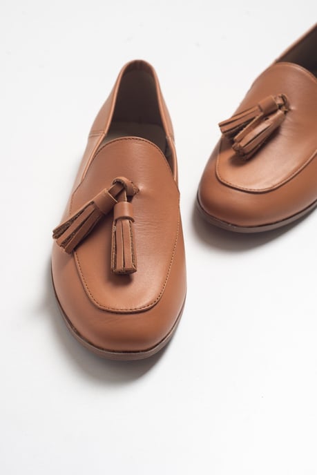 Mona Weich Leder Quaste Loafer - Image 3