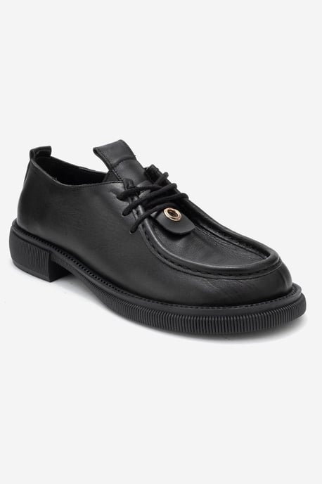 Band Leder Schnürung Loafer Damen - Image 2