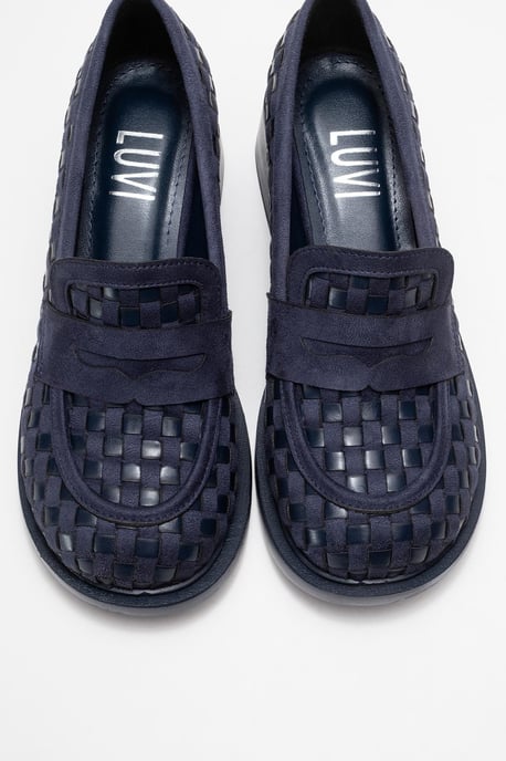 Marlon Gewebt Blockabsatz Loafer Damen - Image 3