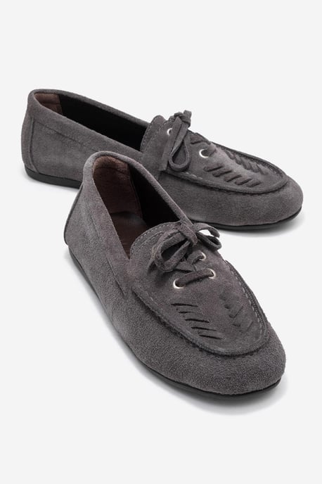 Lorven Leder Schnürung Loafer Damen - Image 2