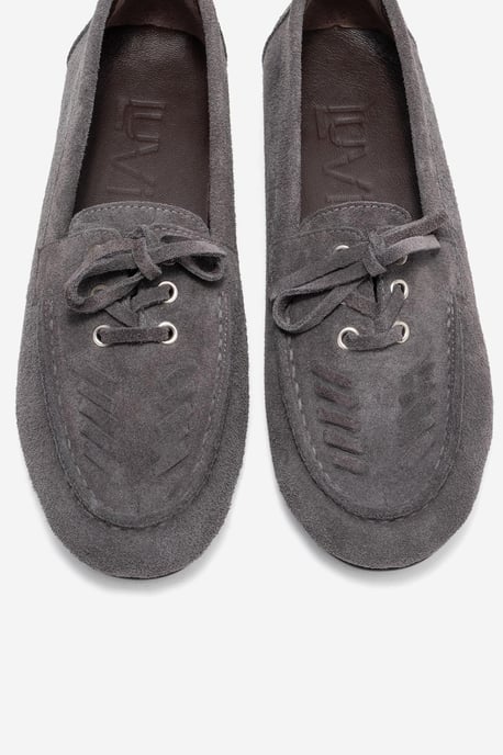Lorven Leder Schnürung Loafer Damen - Image 3