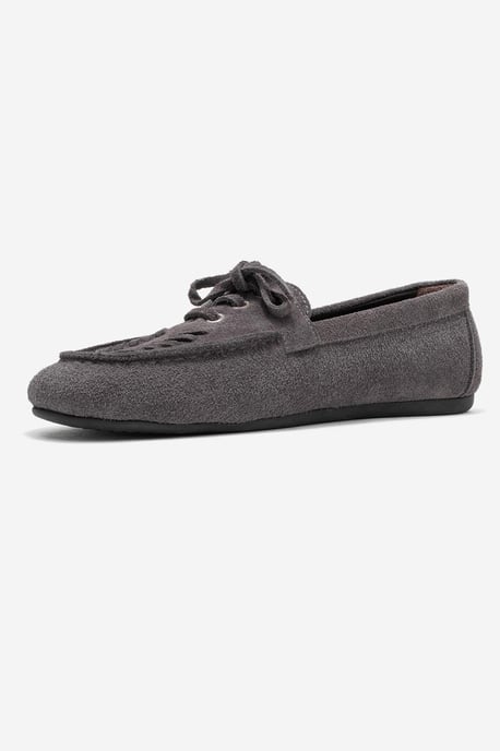 Lorven Leder Schnürung Loafer Damen - Image 4