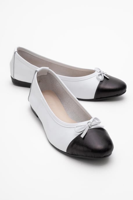 Rayne Cap Zehenpartie Leder Ballerinas Damen - Image 1