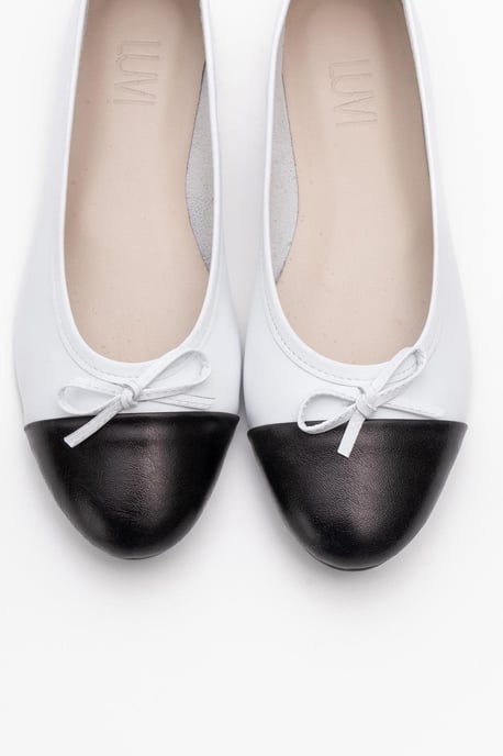 Rayne Cap Zehenpartie Leder Ballerinas Damen - Image 4
