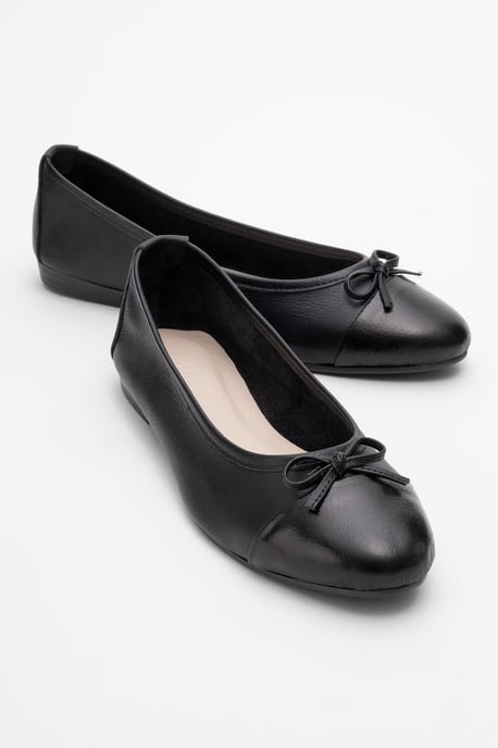 Rayne Cap Zehenpartie Leder Ballerinas Damen - Image 1