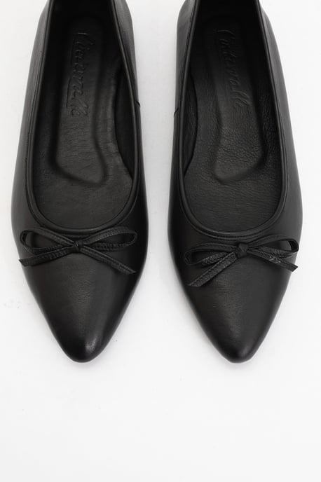 Ruby Leder Spitze Zehenpartie Flache Schuhe - Image 5