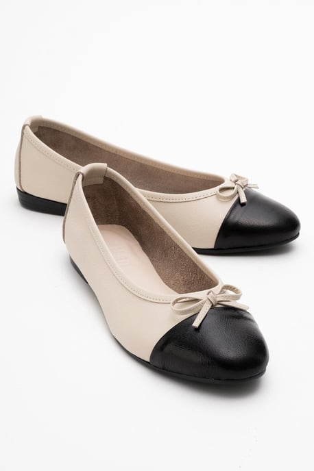 Rayne Cap Zehenpartie Leder Ballerinas Damen - Image 1
