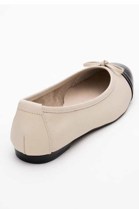 Rayne Cap Zehenpartie Leder Ballerinas Damen - Image 3