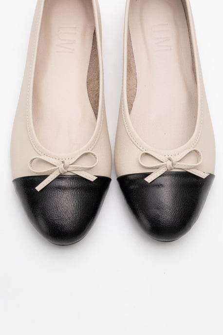 Rayne Cap Zehenpartie Leder Ballerinas Damen - Image 4