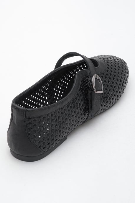 MIRELLA Geflochten Leder Ballerinas Damen - Image 2