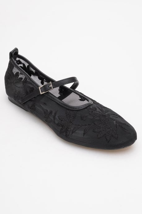 Juny Mesh Blumen Stickerei Ballerina - Image 3