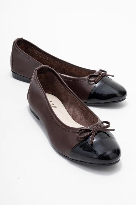Rayne Cap Zehenpartie Leder Ballerinas Damen - Image 1