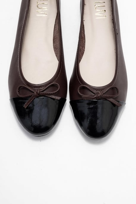 Rayne Cap Zehenpartie Leder Ballerinas Damen - Image 2