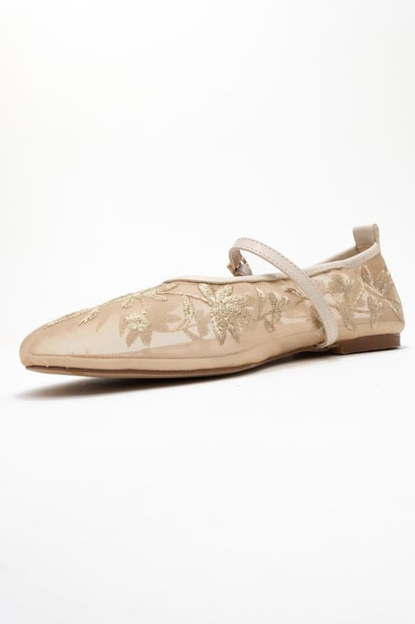 Juny Mesh Blumen Stickerei Ballerina - Image 4