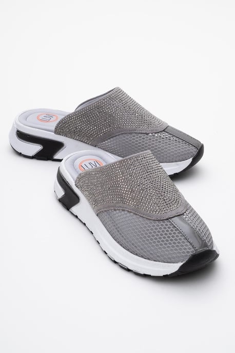 GLEA Mesh Strass Pantoletten Damen - Image 3