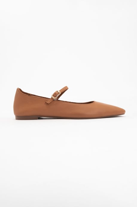 Lara Leder Mary Jane Flache Schuhe - Image 2