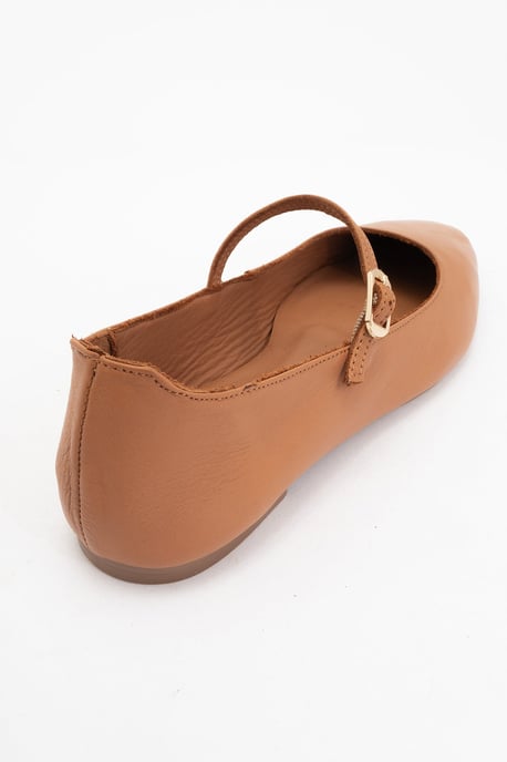 Lara Leder Mary Jane Flache Schuhe - Image 3