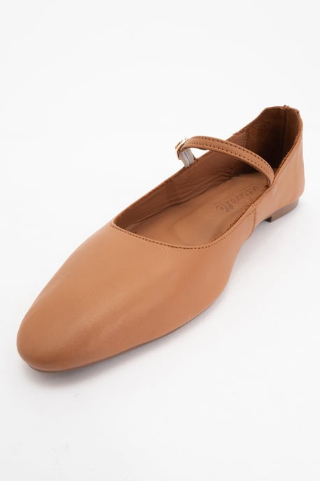 Lara Leder Mary Jane Flache Schuhe - Image 4