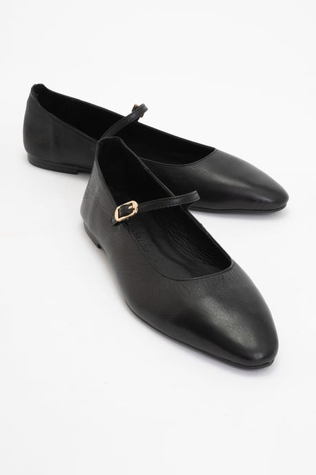 Lara Leder Mary Jane Flache Schuhe - Image 1