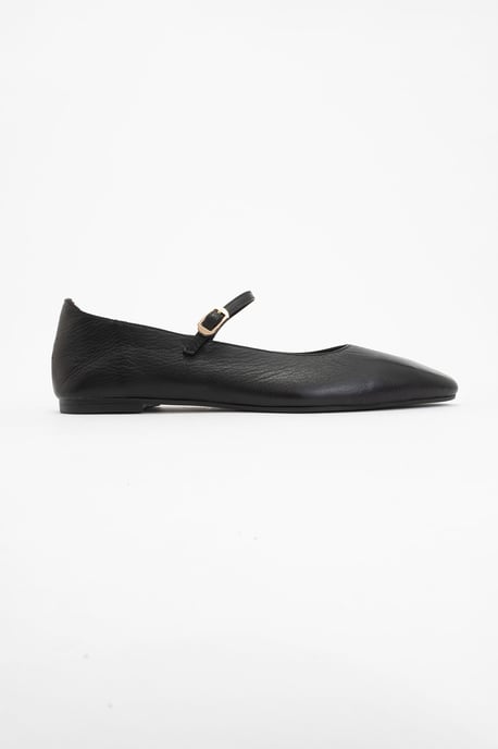 Lara Leder Mary Jane Flache Schuhe - Image 2