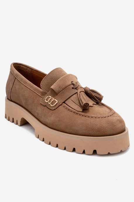 Poen Leder Quaste Loafer Damen - Image 1