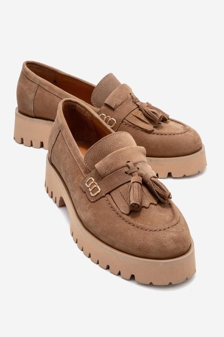 Poen Leder Quaste Loafer Damen - Image 2
