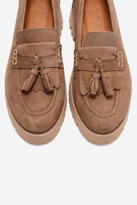 Poen Leder Quaste Loafer Damen - Image 3