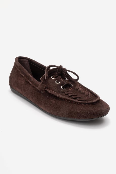 Lorven Leder Schnürung Loafer Damen - Image 2