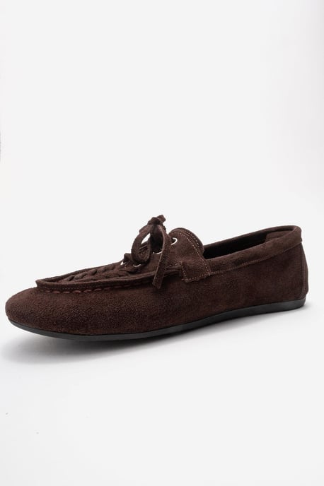 Lorven Leder Schnürung Loafer Damen - Image 4