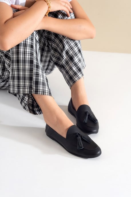 Mona Weich Leder Quaste Loafer Damen - Image 2