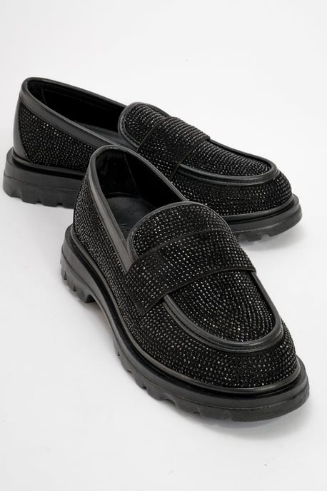 Babel Stein Verziert Wildleder Loafer Damen - Image 1