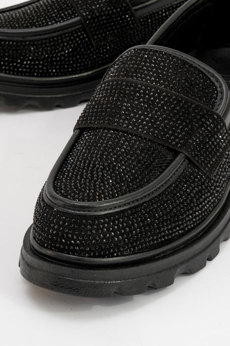 Babel Stein Verziert Wildleder Loafer Damen - Image 3